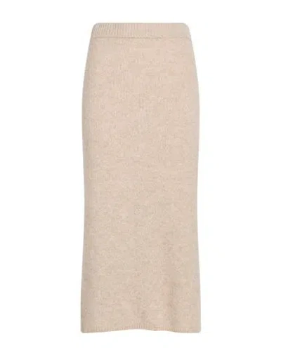 Peserico Woman Midi Skirt Beige Size 6 Alpaca Wool, Polyamide, Polyester, Merino Wool In Neutral