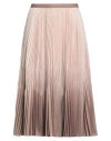 Peserico Woman Midi Skirt Beige Size 6 Polyester