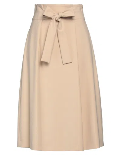 Peserico Midi Skirts In Beige