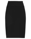 Peserico Woman Midi Skirt Black Size 12 Polyester, Viscose, Cotton, Elastane