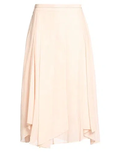 Peserico Woman Midi Skirt Blush Size 2 Cotton In Pink