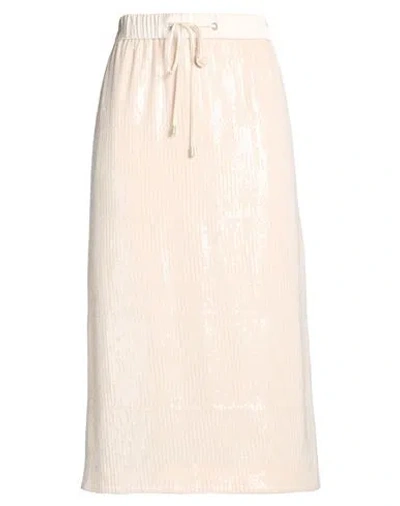 Peserico Woman Midi Skirt Blush Size 6 Polyester, Nylon In Neutral