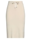 Peserico Woman Midi Skirt Cream Size 14 Cotton In White