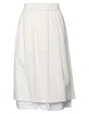Peserico Midi Skirts In Ivory
