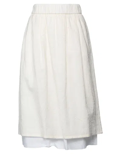 Peserico Midi Skirts In Ivory