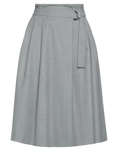 Peserico Midi Skirts In Grey