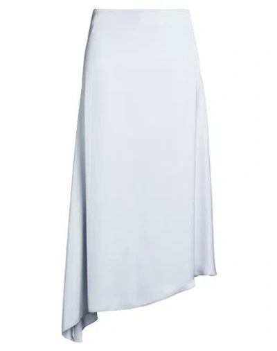 Peserico Woman Midi Skirt Light Grey Size 8 Viscose In Multi