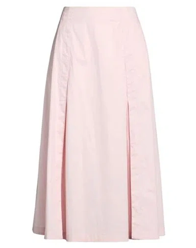 Peserico Woman Midi Skirt Light Pink Size 10 Cotton, Elastane