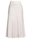 Peserico Woman Midi Skirt Light Pink Size 14 Viscose, Wool, Elastane In White