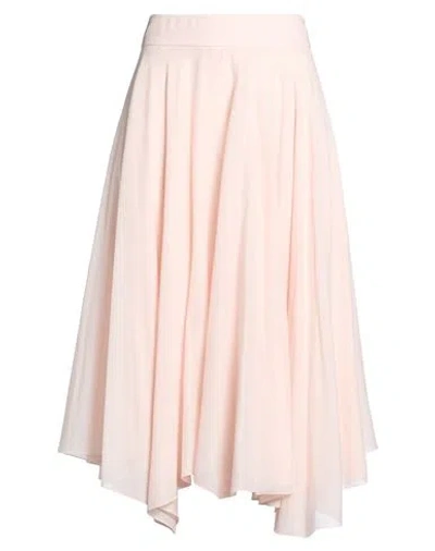 Peserico Woman Midi Skirt Light Pink Size 6 Cotton
