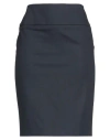 Peserico Woman Midi Skirt Midnight Blue Size 4 Cotton, Viscose, Elastane