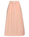 Peserico Woman Midi Skirt Salmon Pink Size 8 Cotton, Polyester In Salmon Pink