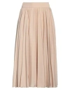 Peserico Woman Midi Skirt Sand Size 10 Polyester In Beige