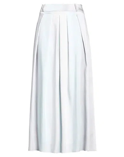 Peserico Woman Midi Skirt Sky Blue Size 12 Polyester