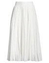 Peserico Woman Midi Skirt White Size 2 Polyester In Neutral