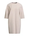 Peserico Woman Mini Dress Beige Size 12 Polyester, Viscose, Cotton, Elastane In Pink