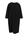 Peserico Woman Mini Dress Black Size 12 Polyester, Viscose, Cotton, Elastane