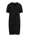 Peserico Woman Mini Dress Black Size 6 Polyester, Rayon, Cotton, Elastane In Black