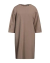 Peserico Woman Mini Dress Khaki Size 2 Polyester, Viscose, Cotton, Elastane In Khaki