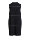 Peserico Woman Mini Dress Midnight Blue Size 6 Polyester, Viscose, Cotton, Elastane