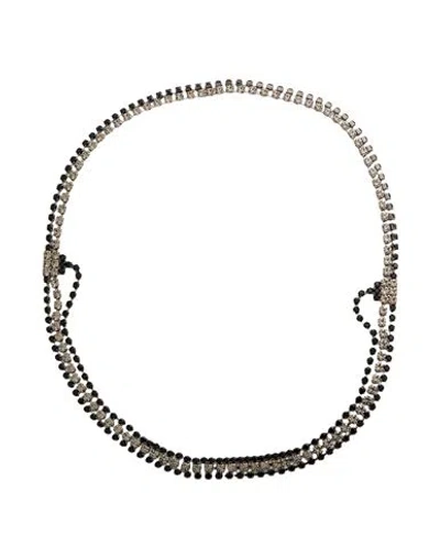 Peserico Woman Necklace Black Size - Metal In Multi
