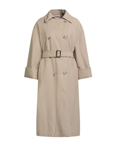 Peserico Woman Overcoat & Trench Coat Beige Size 6 Cotton, Polyamide, Nylon In Brown