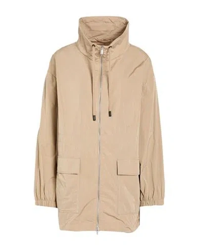 Peserico Woman Overcoat & Trench Coat Beige Size 6 Polyester In Neutral