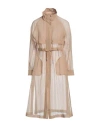 PESERICO PESERICO WOMAN OVERCOAT & TRENCH COAT CAMEL SIZE 6 POLYAMIDE