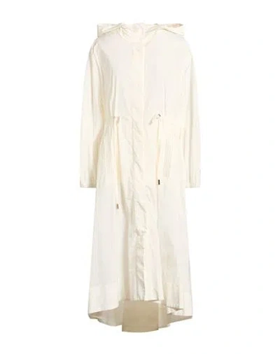 Peserico Woman Overcoat & Trench Coat Cream Size 2 Cotton, Polyester In White