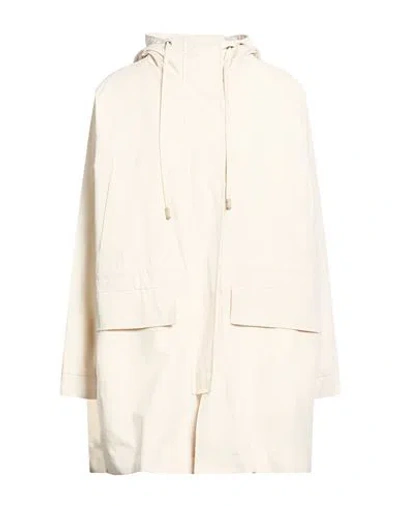Peserico Woman Overcoat & Trench Coat Ivory Size 6 Cotton, Polyamide In White