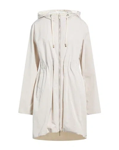 Peserico Woman Overcoat & Trench Coat Light Grey Size 8 Polyester In White