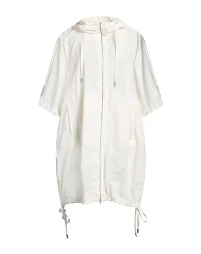 Peserico Woman Overcoat & Trench Coat Off White Size 6 Cotton, Polyester