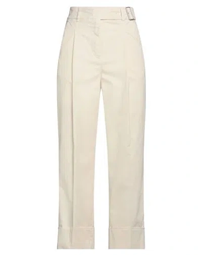 Peserico Woman Pants Beige Size 6 Cotton, Elastane