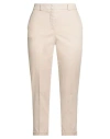 Peserico Woman Pants Beige Size 10 Cotton, Tencel, Silk, Elastane In Pink