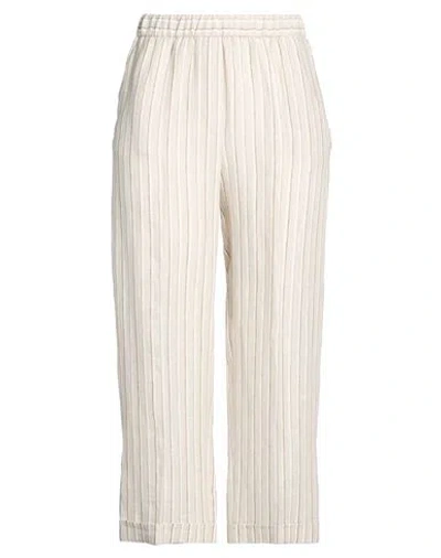 Peserico Woman Pants Beige Size 10 Linen In Neutral