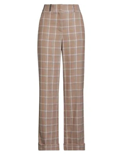 Peserico Woman Pants Beige Size 10 Virgin Wool, Elastane, Polyester In Neutral