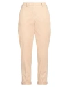 Peserico Woman Pants Beige Size 12 Cotton, Elastane