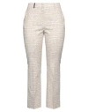 Peserico Woman Pants Light Brown Size 14 Cotton, Elastane In Beige