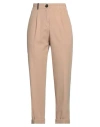 Peserico Woman Pants Beige Size 12 Cotton, Elastane
