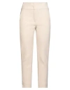 Peserico Woman Pants Beige Size 14 Polyester, Viscose, Cotton, Elastane In Neutral