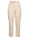 Peserico Woman Pants Beige Size 6 Cotton, Elastane In Neutral
