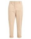 Peserico Woman Pants Sand Size 8 Linen, Viscose, Elastane In Beige