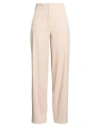 Peserico Woman Pants Beige Size 6 Cotton, Elastane In Neutral