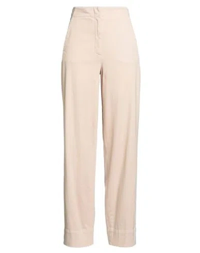 Peserico Woman Pants Beige Size 6 Cotton, Elastane In Neutral
