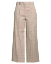 Peserico Woman Pants Beige Size 6 Cotton, Linen, Elastane In Beige