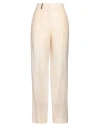 Peserico Woman Pants Beige Size 6 Cotton, Lyocell, Elastane In Beige