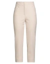 Peserico Woman Pants Off White Size 6 Polyester, Viscose, Cotton, Elastane In Neutral