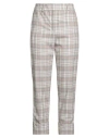 Peserico Woman Pants Beige Size 6 Virgin Wool, Polyamide, Elastane In Gray