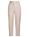 Peserico Woman Pants Beige Size 6 Virgin Wool, Viscose, Polyamide, Elastane, Polyester In Neutral