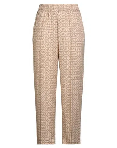 Peserico Woman Pants Beige Size 6 Viscose In Brown